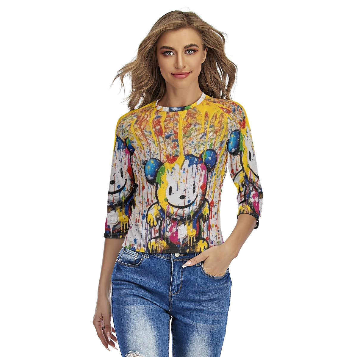 All-Over Print Women's Raglan Sleeves T-shirts