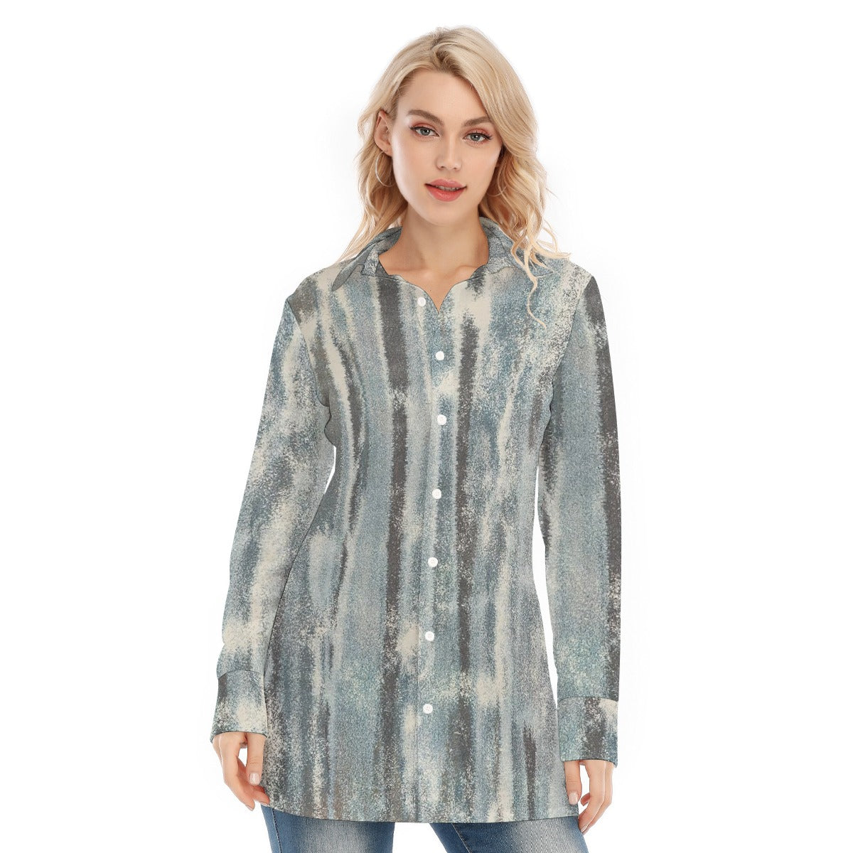 All-Over Print Women's Long Shirt