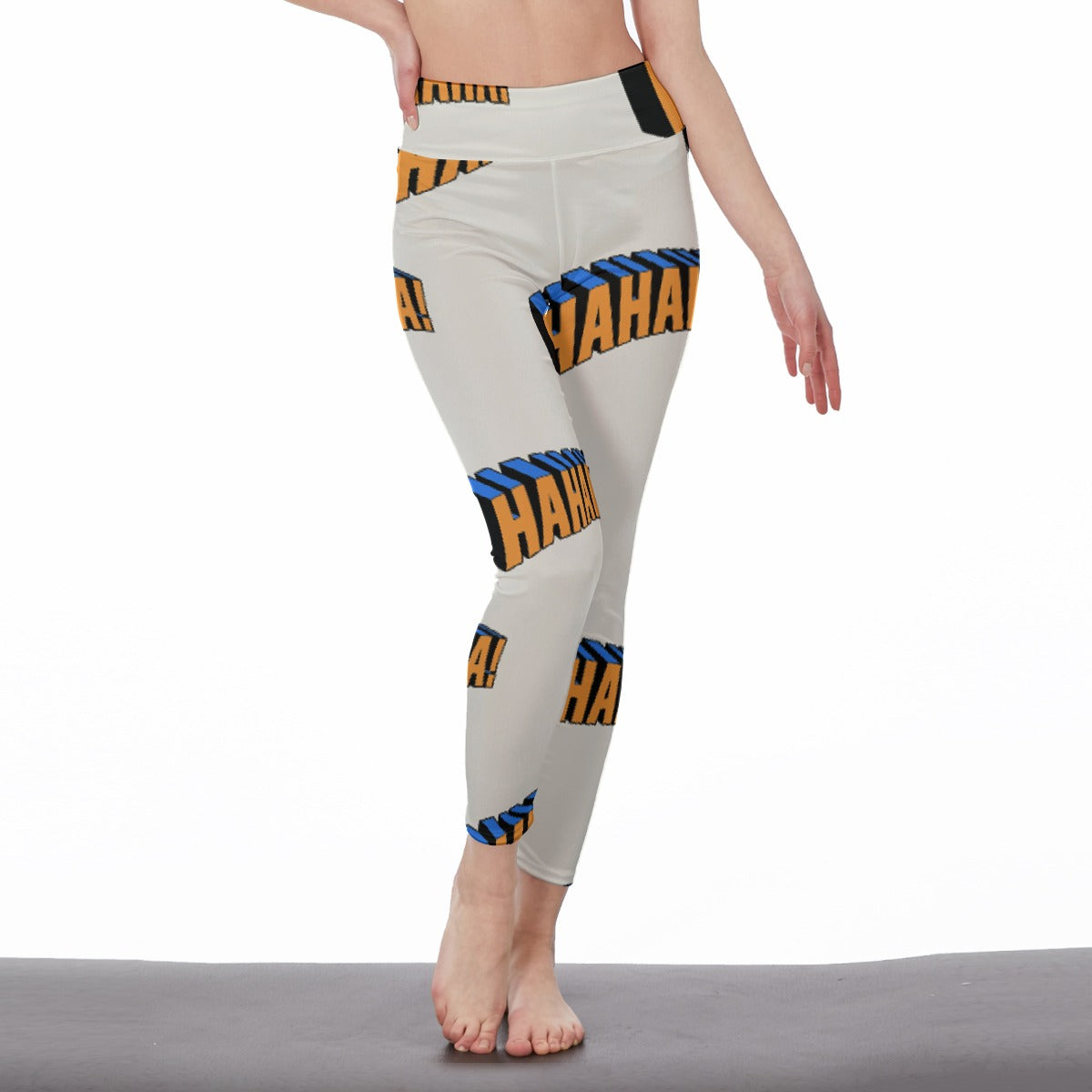 All-Over Print Women's High Waist Leggings | Side Stitch Closure