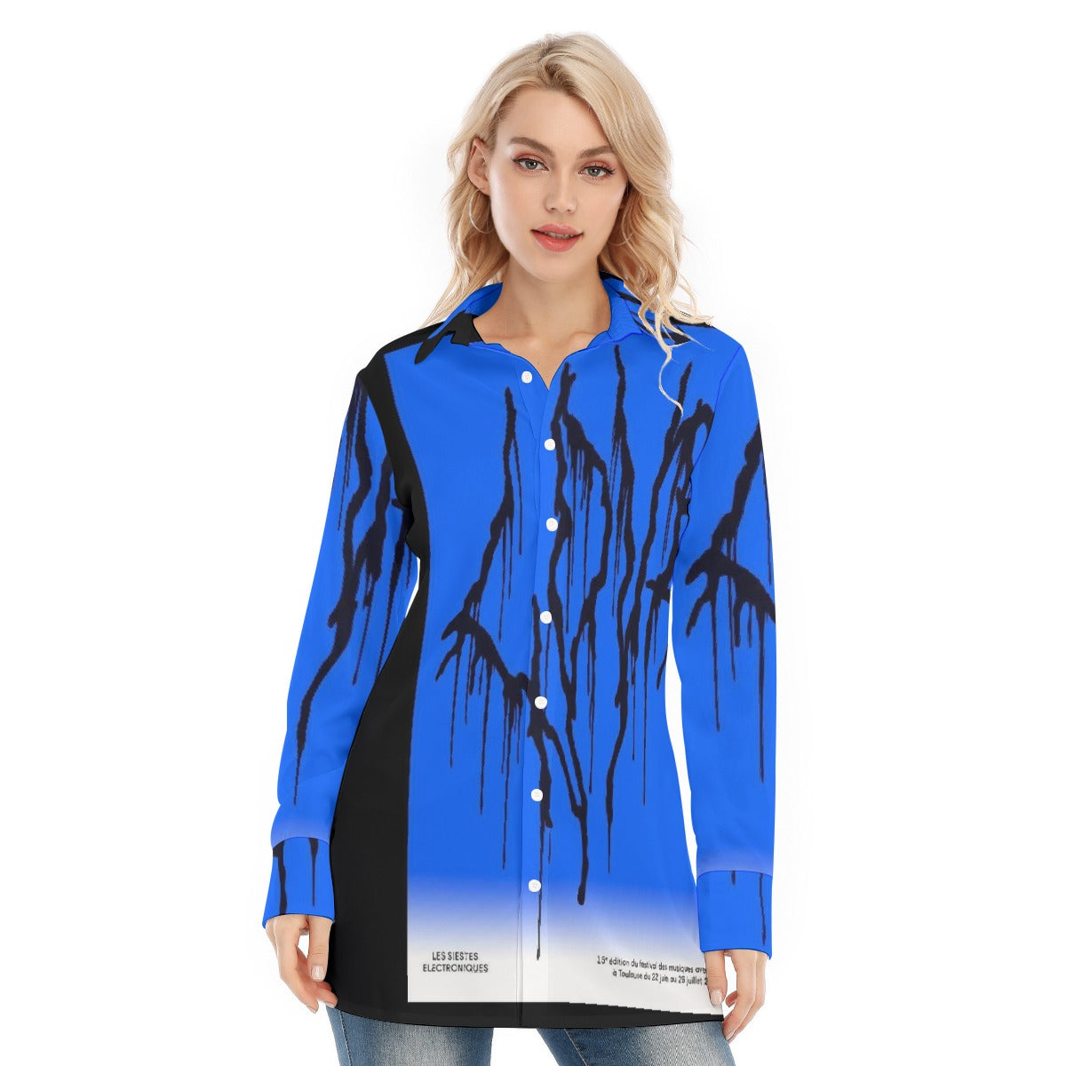 All-Over Print Women's Long Shirt