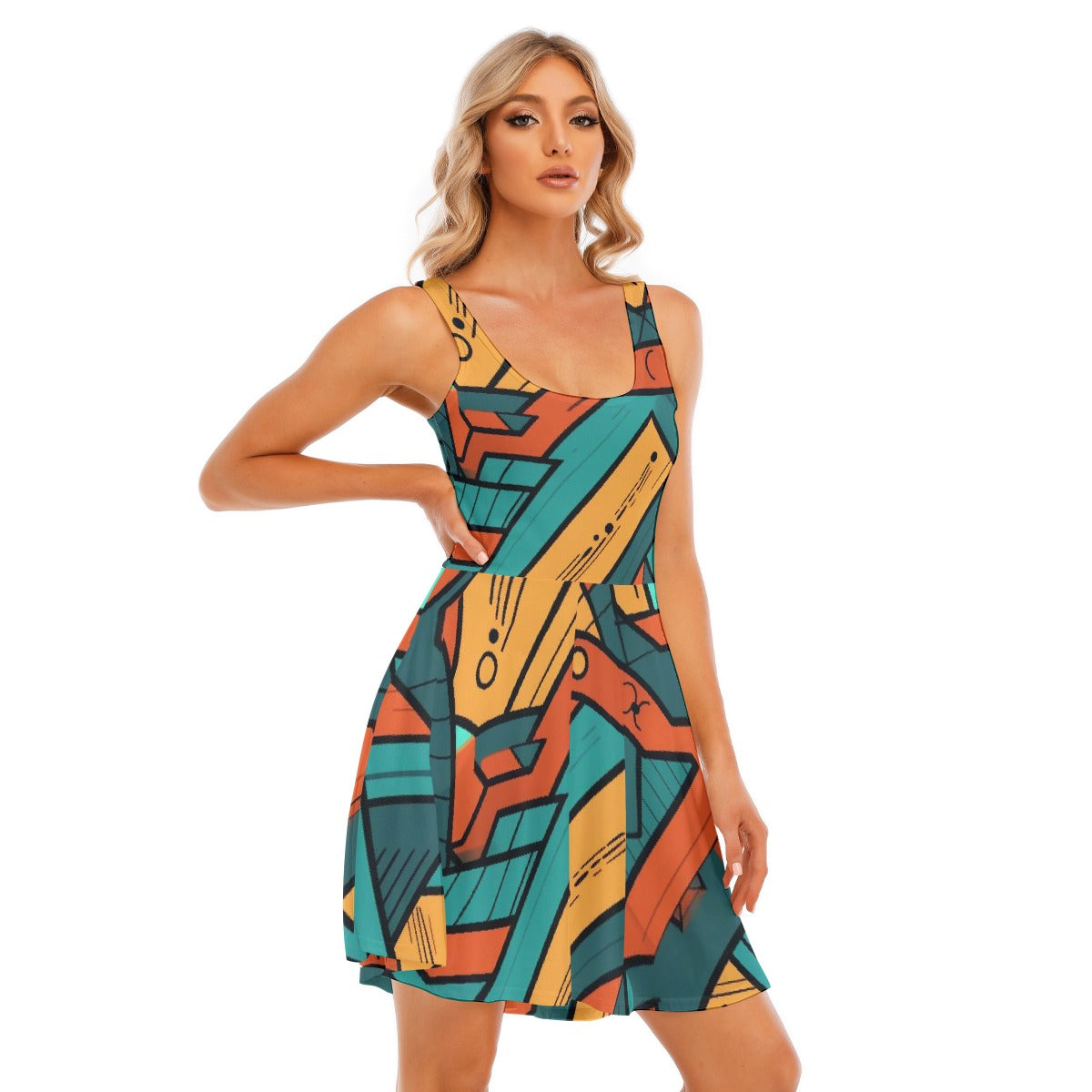 All-Over Print Women's Tank Vest Dress