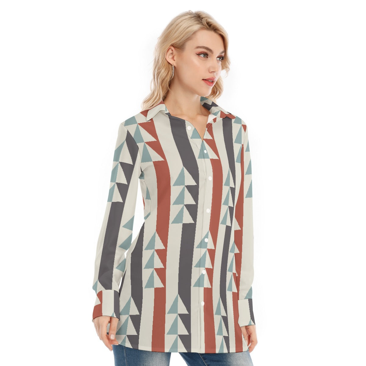 All-Over Print Women's Long Shirt