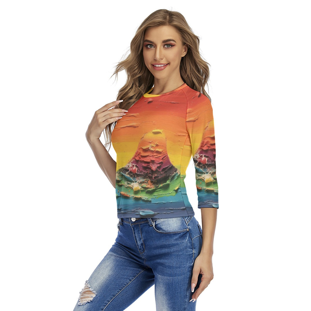 All-Over Print Women's Raglan Sleeves T-shirts