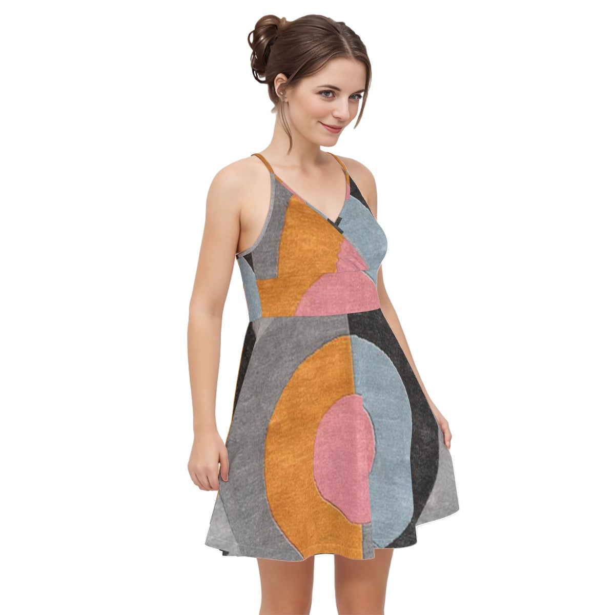 All-Over Print Women‘s Cross Cami Dress