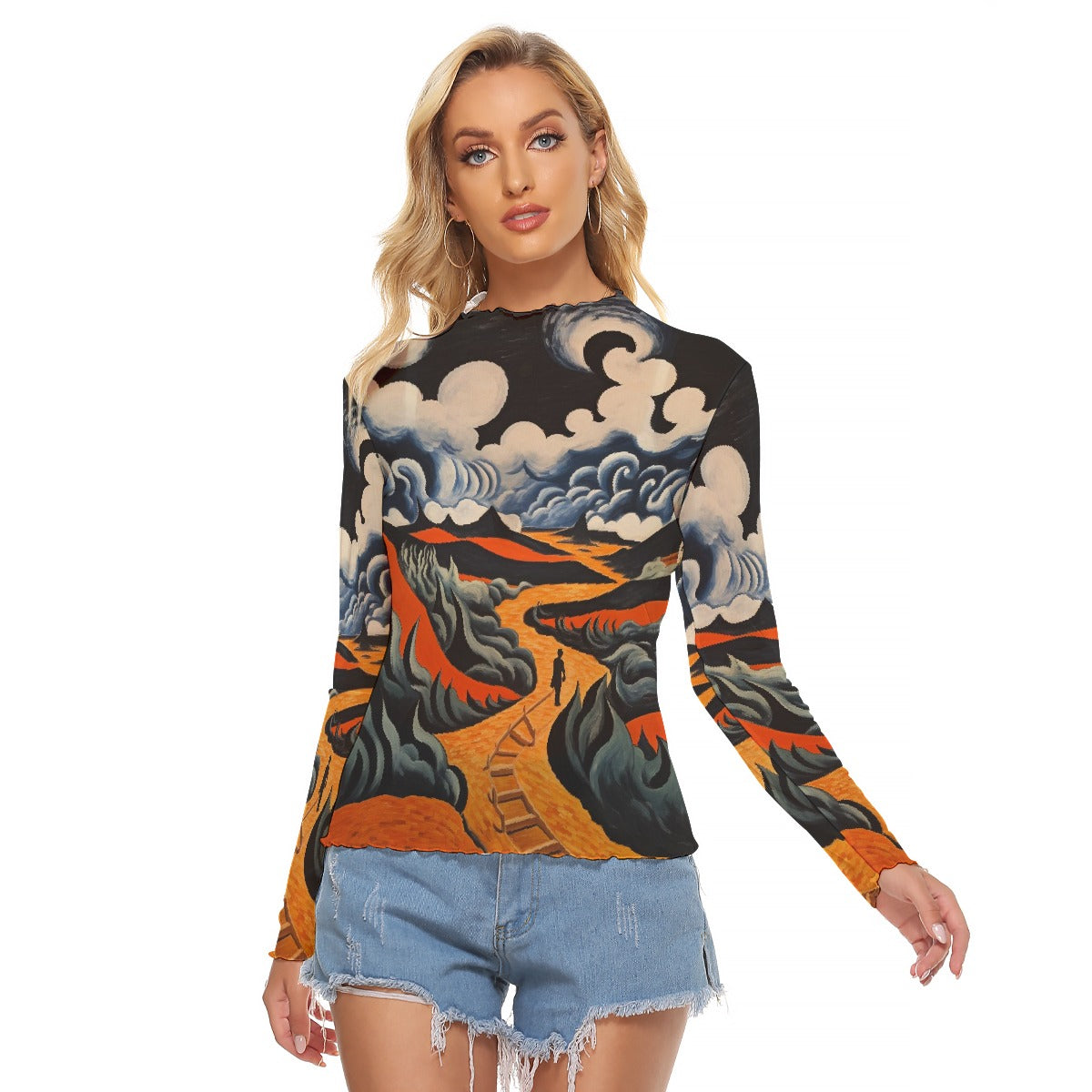 All-Over Print Women's Mesh T-shirt