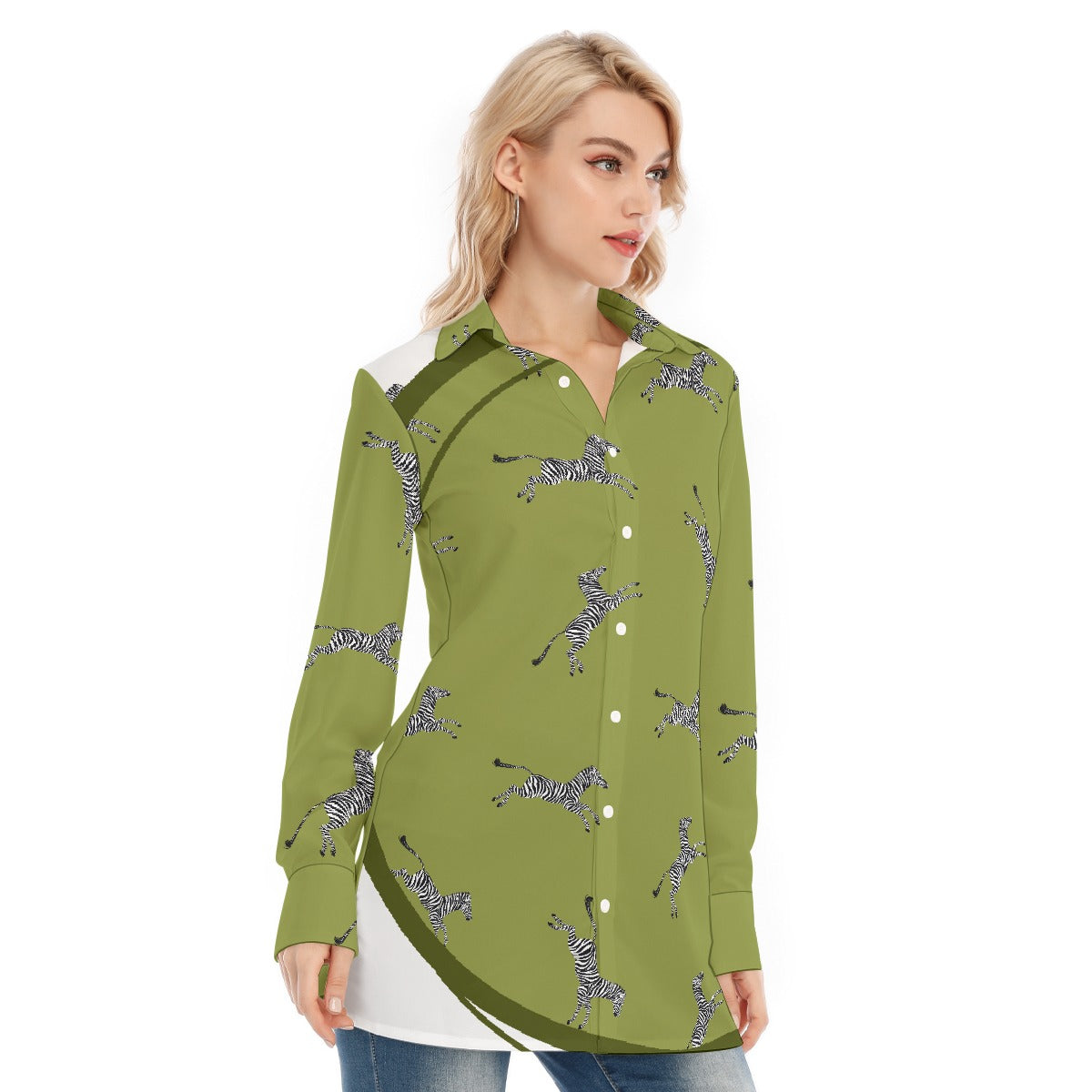 All-Over Print Women's Long Shirt