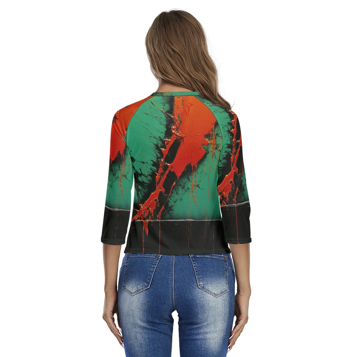 All-Over Print Women's Raglan Sleeves T-shirts