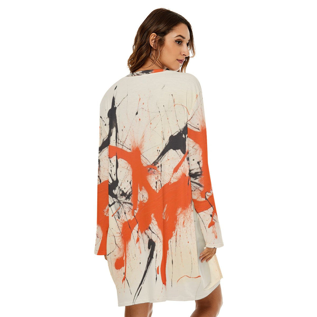 All-Over Print  Women's Loose Crew Neck Dress