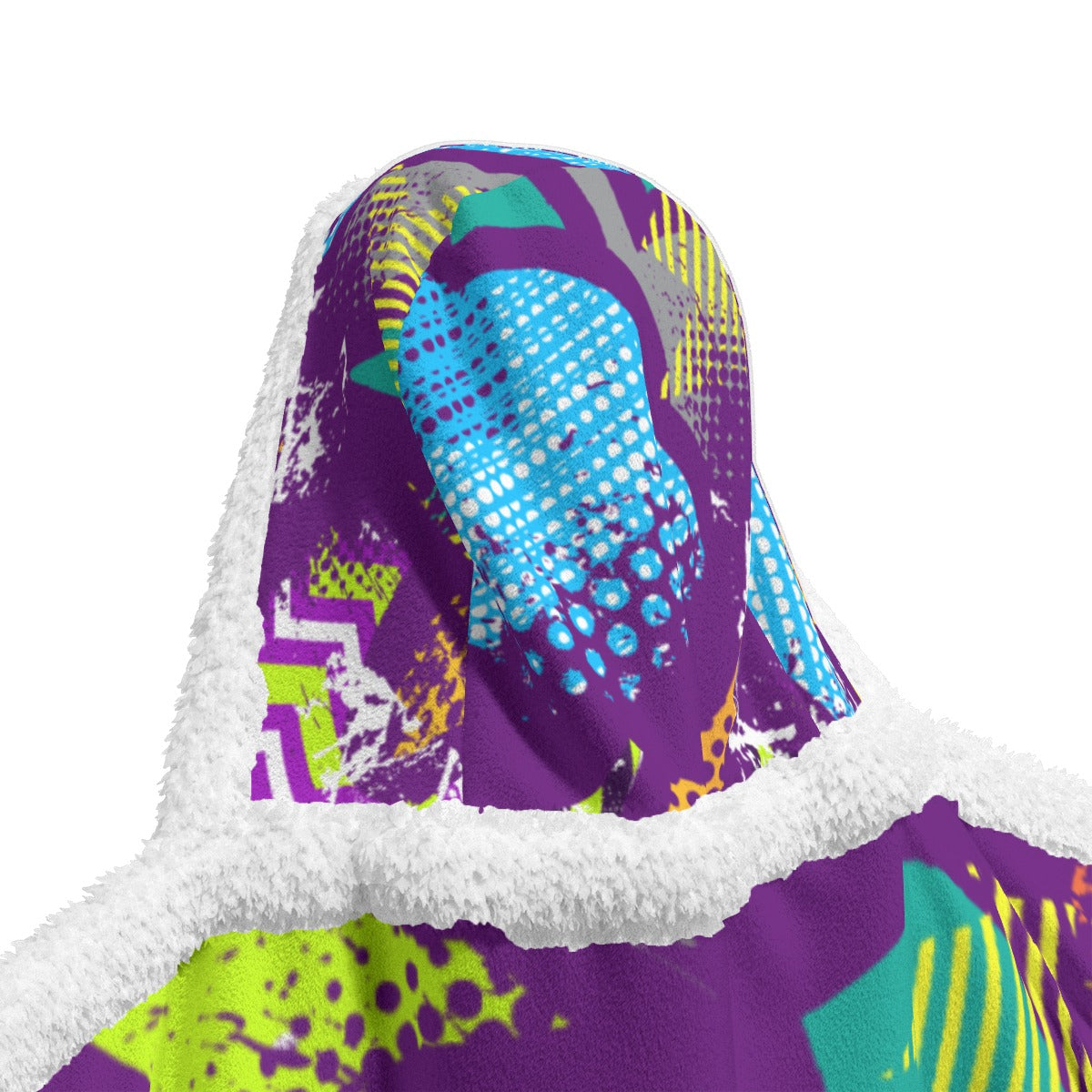 All-Over Print Unisex Wearable Hooded Blanket