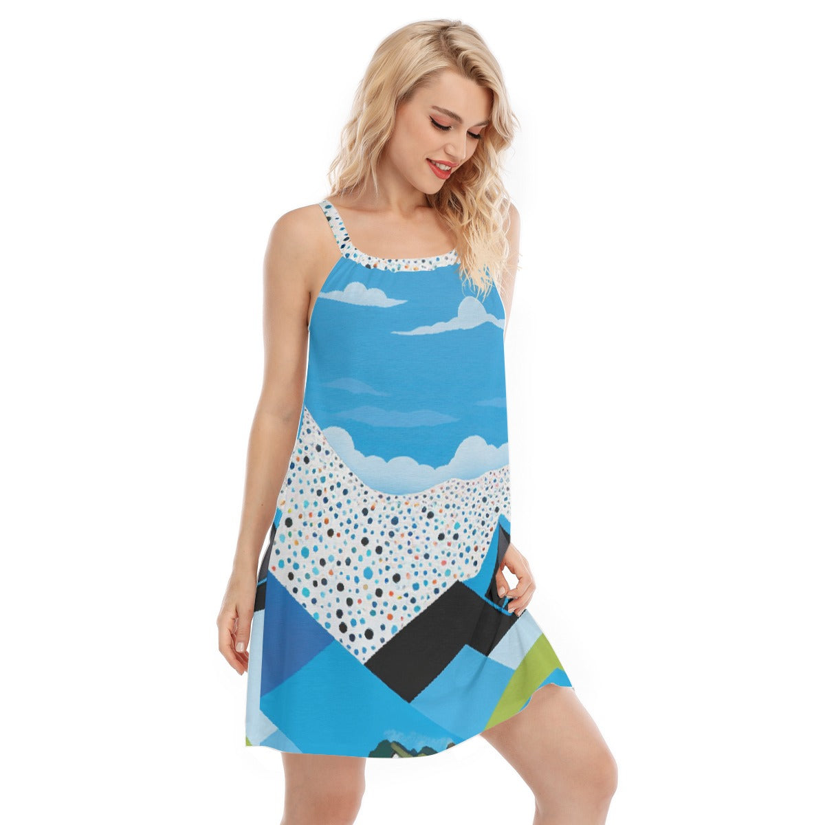 All-Over Print Women's Sleeveless Cami Dress