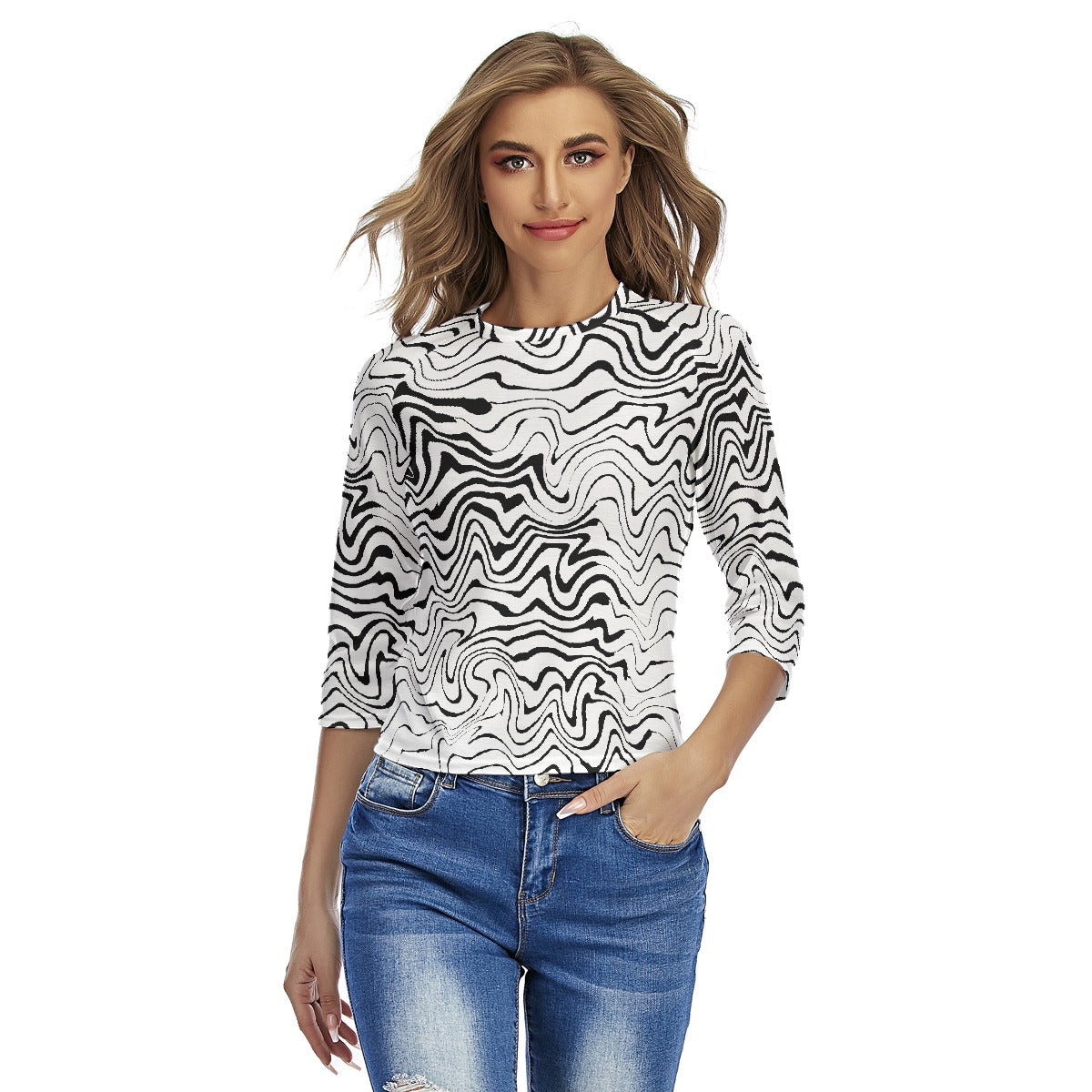 All-Over Print Women's Raglan Sleeves T-shirts