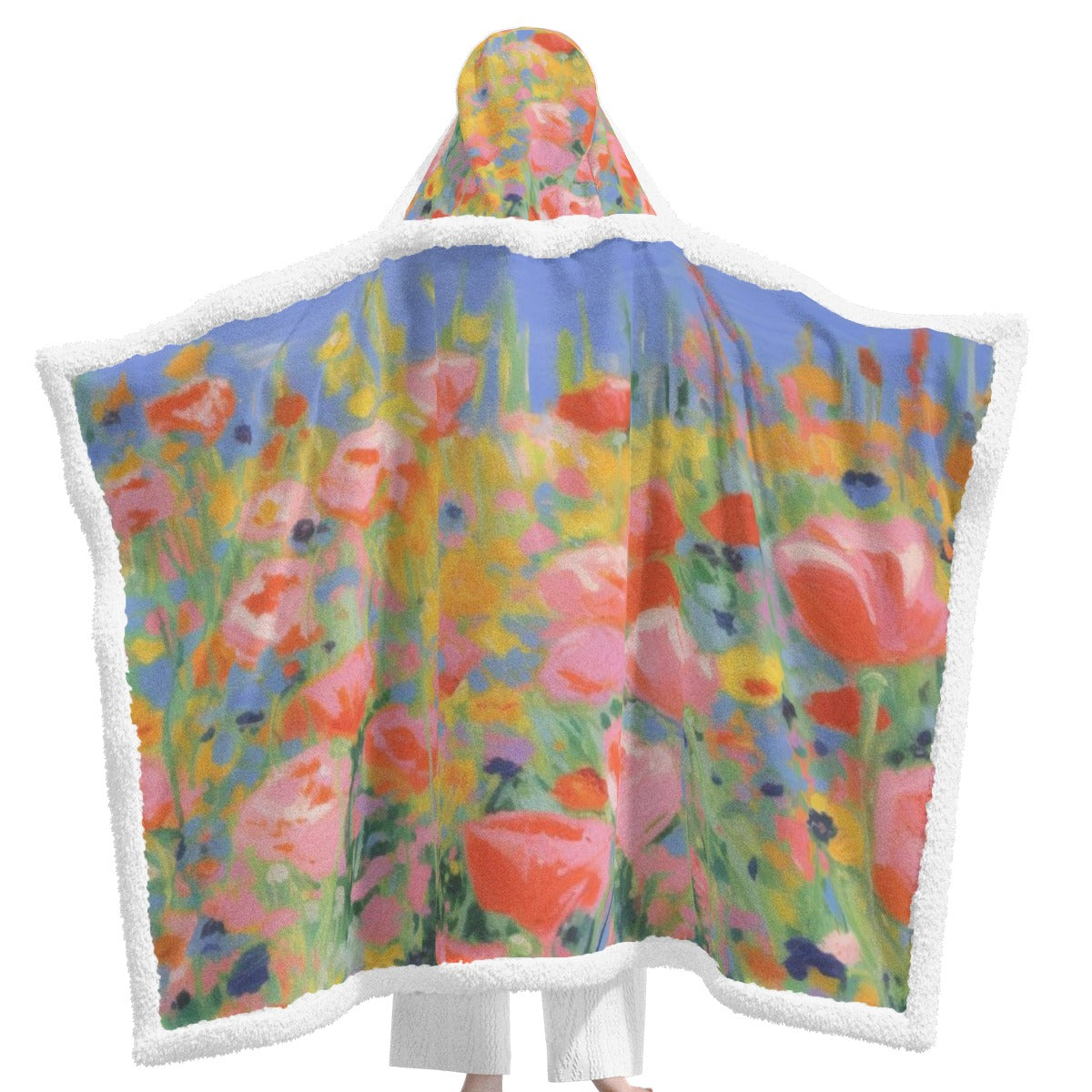 All-Over Print Unisex Wearable Hooded Blanket