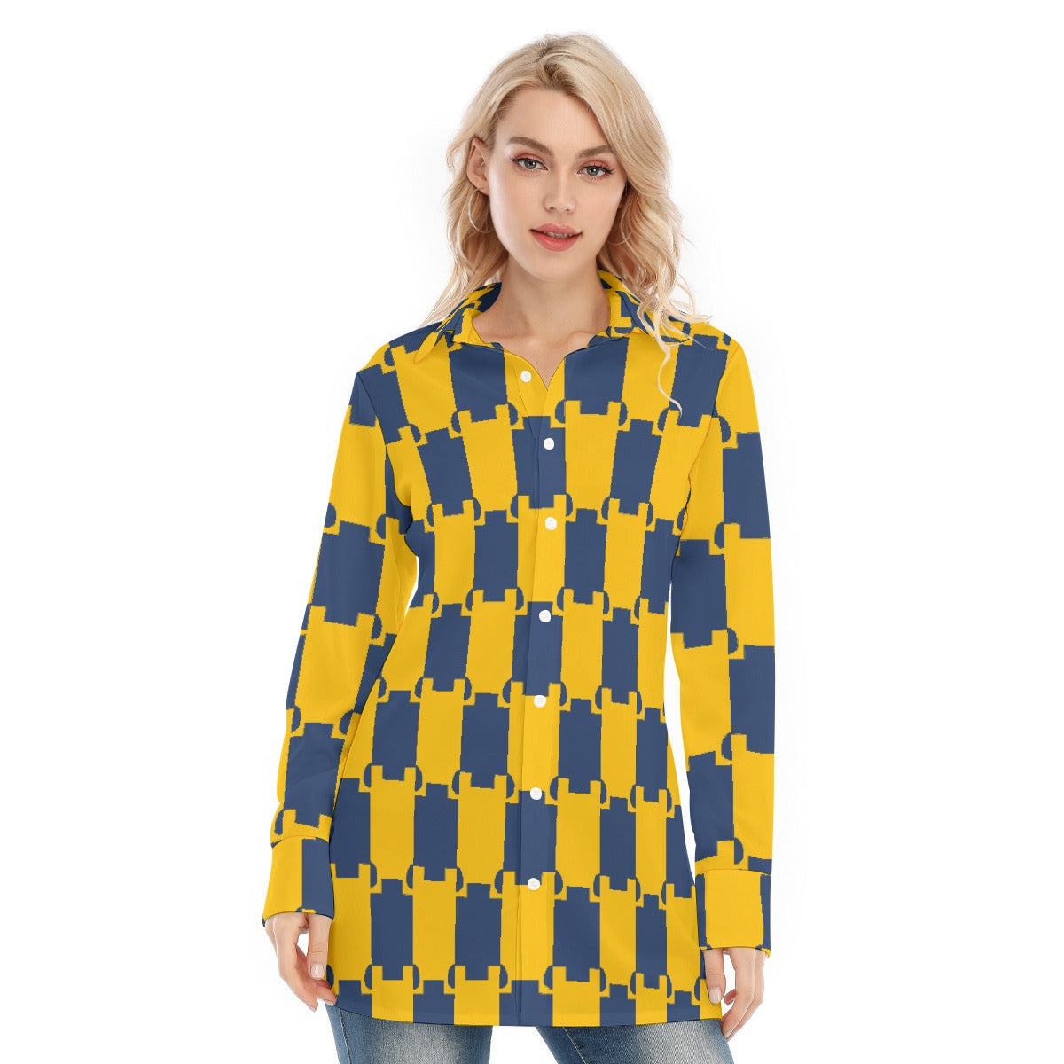 All-Over Print Women's Long Shirt