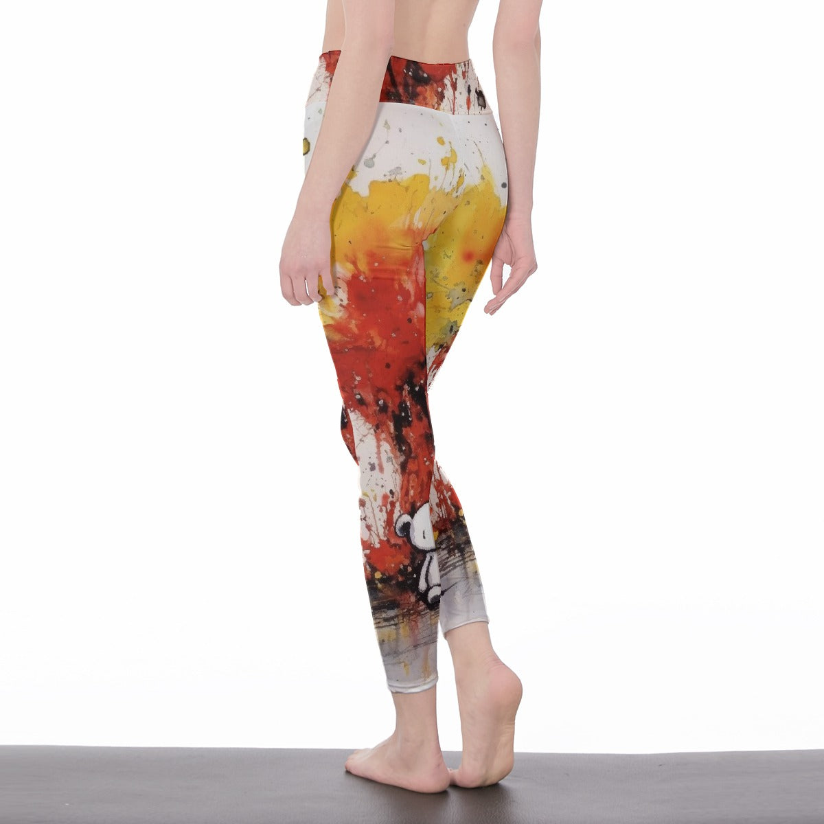 All-Over Print Women's High Waist Leggings | Side Stitch Closure