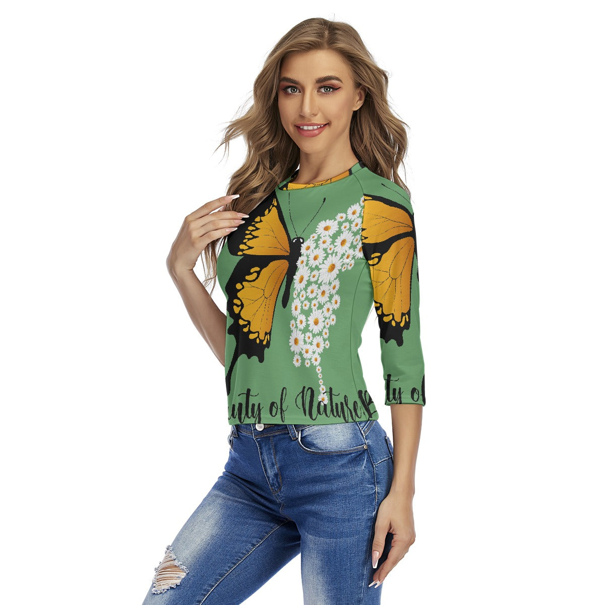 All-Over Print Women's Raglan Sleeves T-shirts