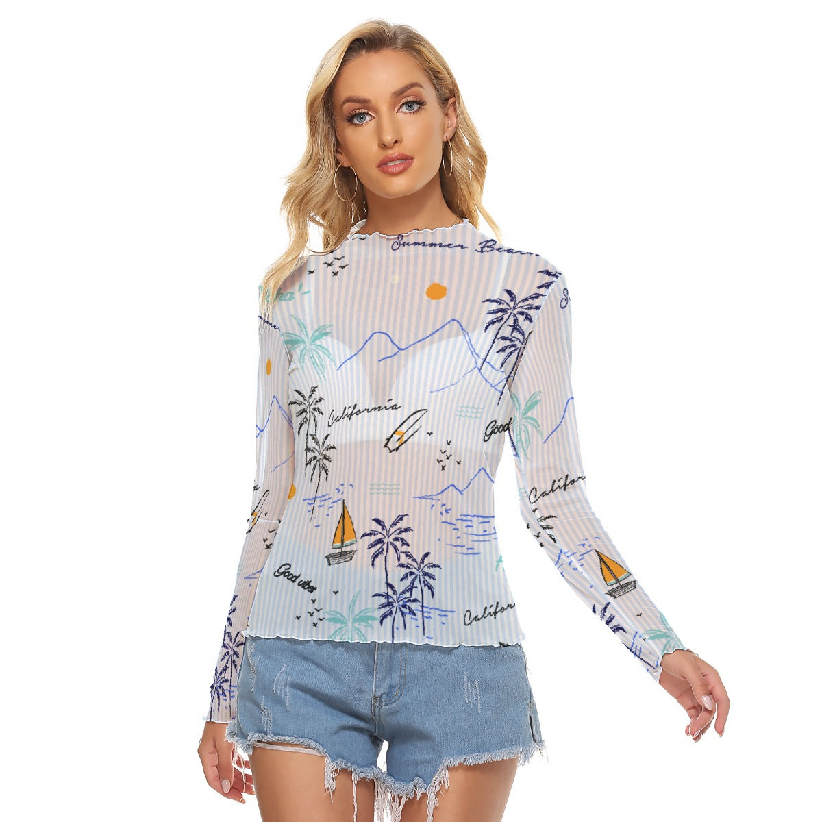 All-Over Print Women's Mesh T-shirt