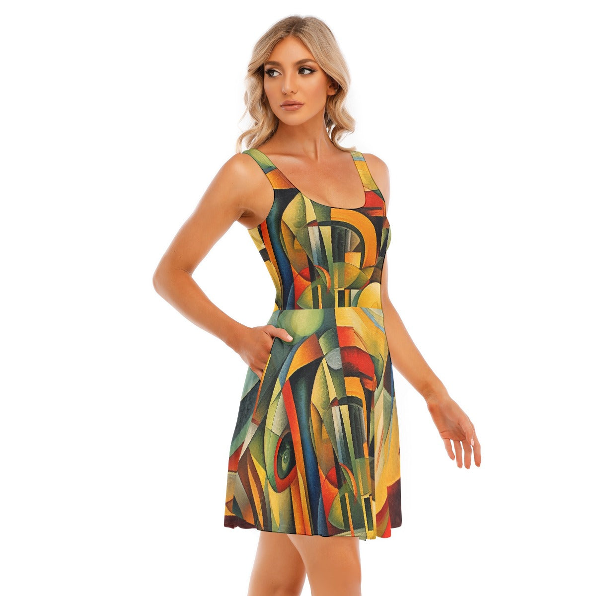 All-Over Print Women's Tank Vest Dress