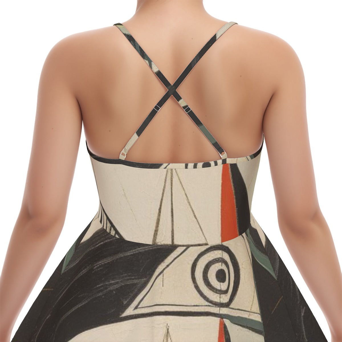 All-Over Print Women‘s Cross Cami Dress