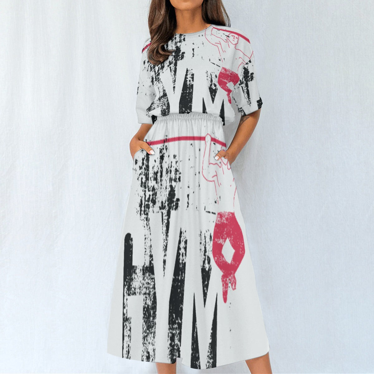 All-Over Print Women's Elastic Waist Dress