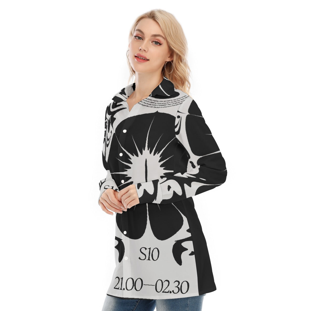 All-Over Print Women's Long Shirt