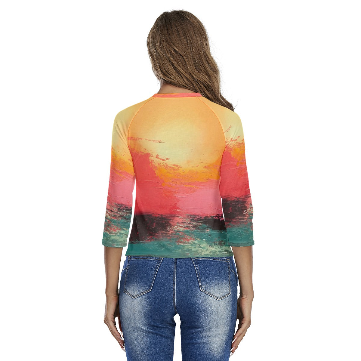 All-Over Print Women's Raglan Sleeves T-shirts