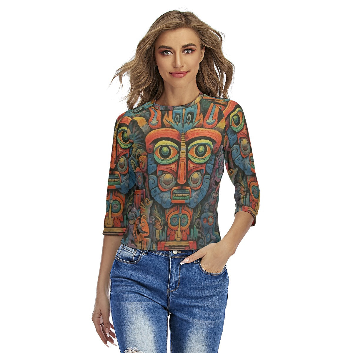 All-Over Print Women's Raglan Sleeves T-shirts