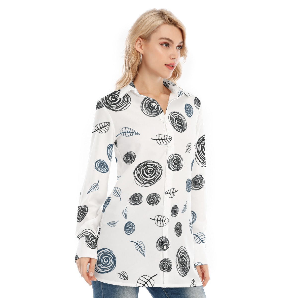 All-Over Print Women's Long Shirt