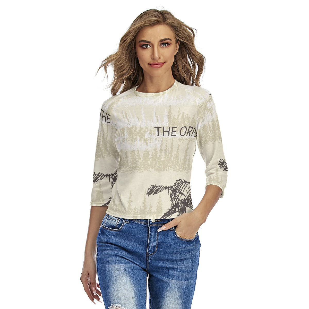 All-Over Print Women's Raglan Sleeves T-shirts