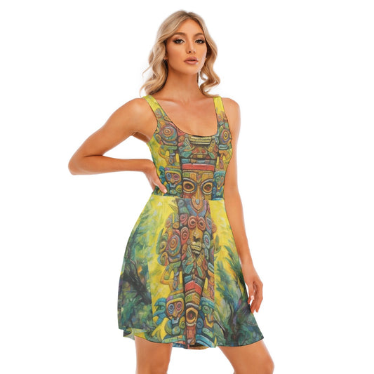 All-Over Print Women's Tank Vest Dress