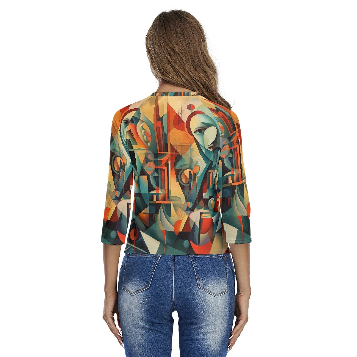 All-Over Print Women's Raglan Sleeves T-shirts