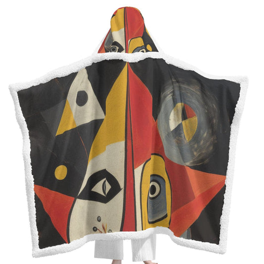 All-Over Print Unisex Wearable Hooded Blanket