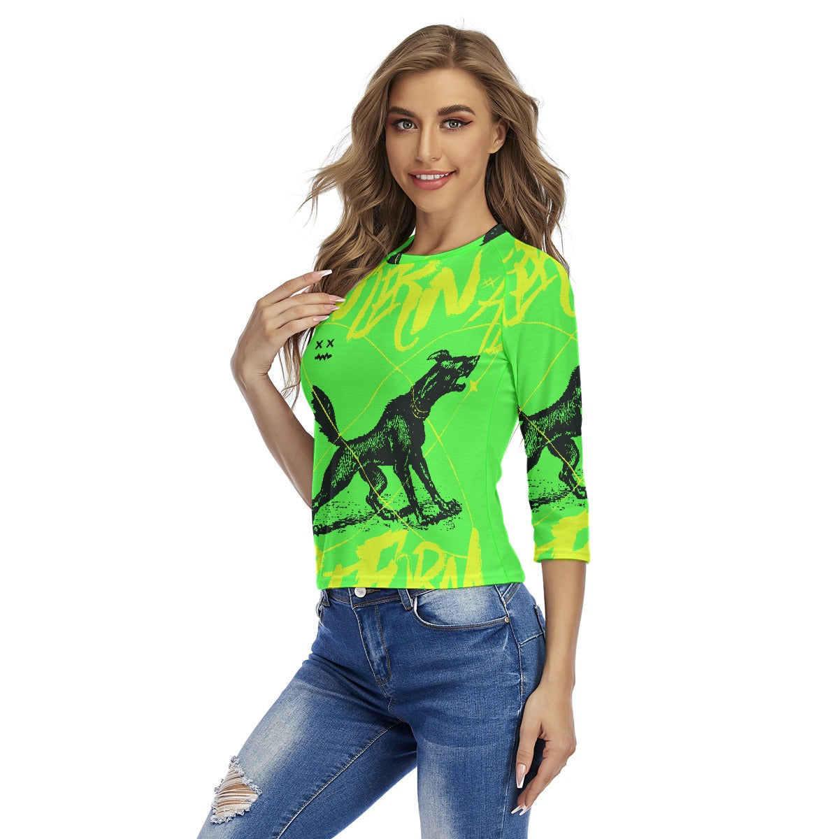 All-Over Print Women's Raglan Sleeves T-shirts