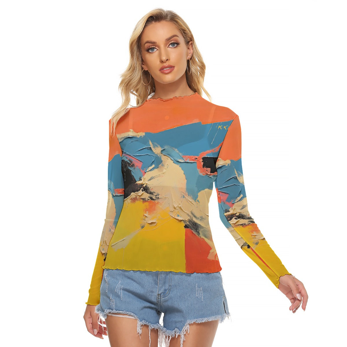 All-Over Print Women's Mesh T-shirt