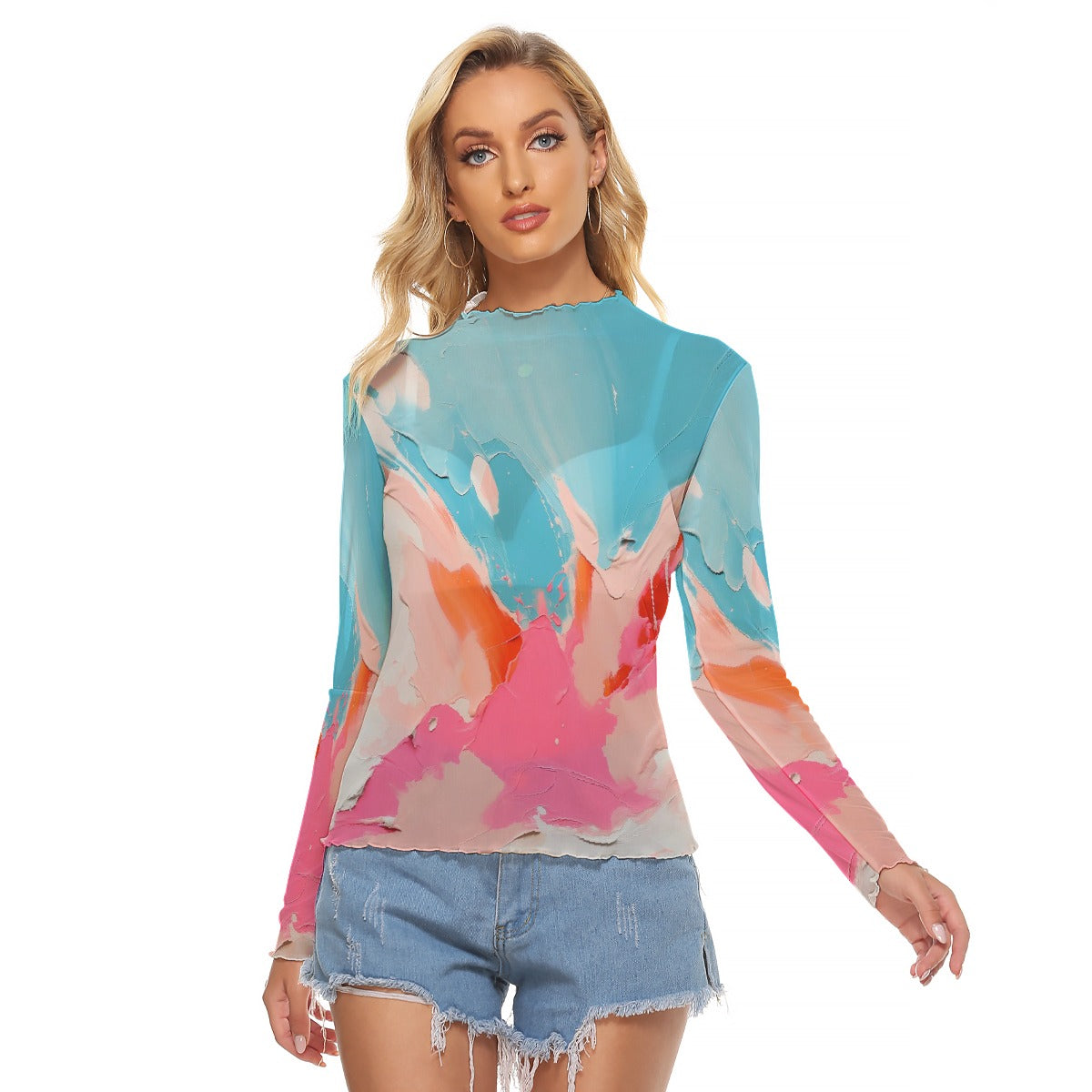 All-Over Print Women's Mesh T-shirt