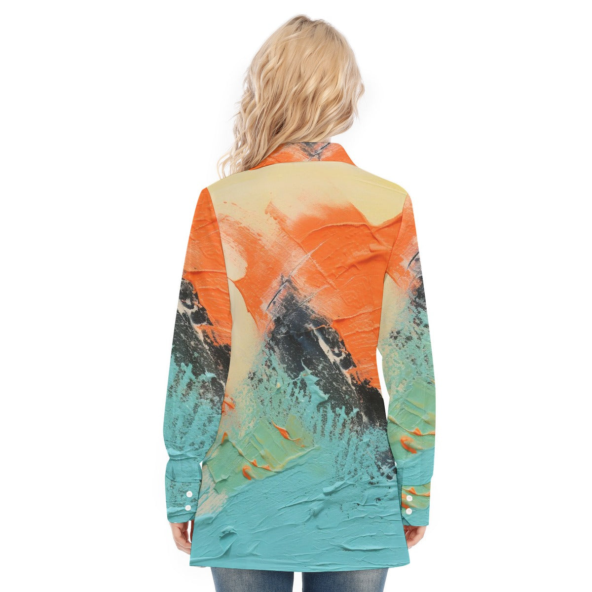 All-Over Print Women's Long Shirt