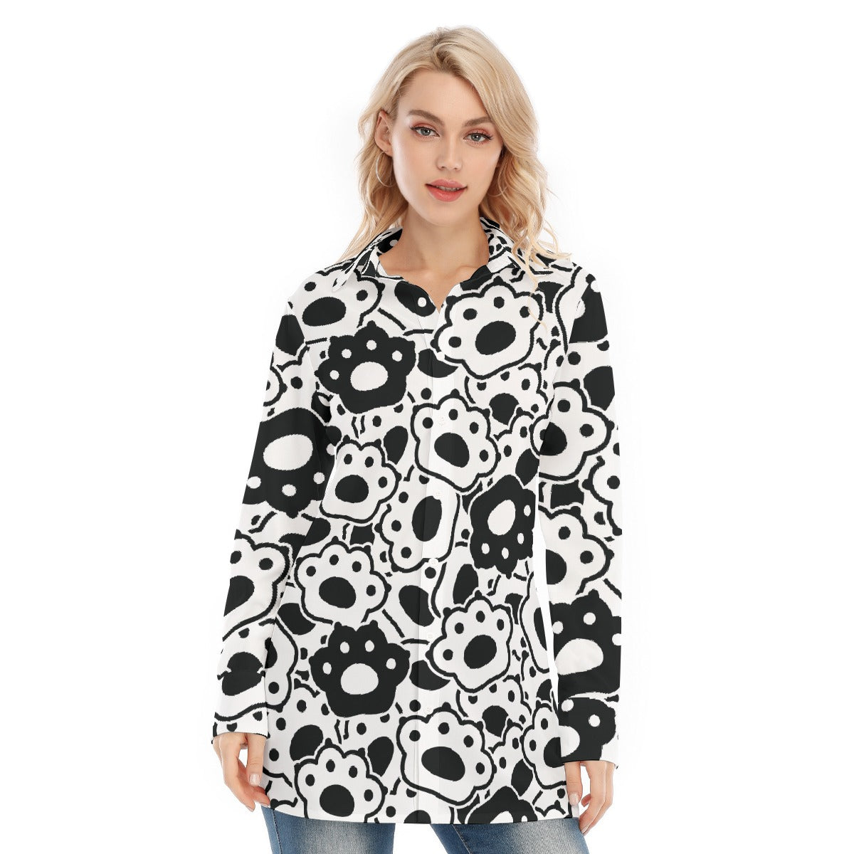 All-Over Print Women's Long Shirt