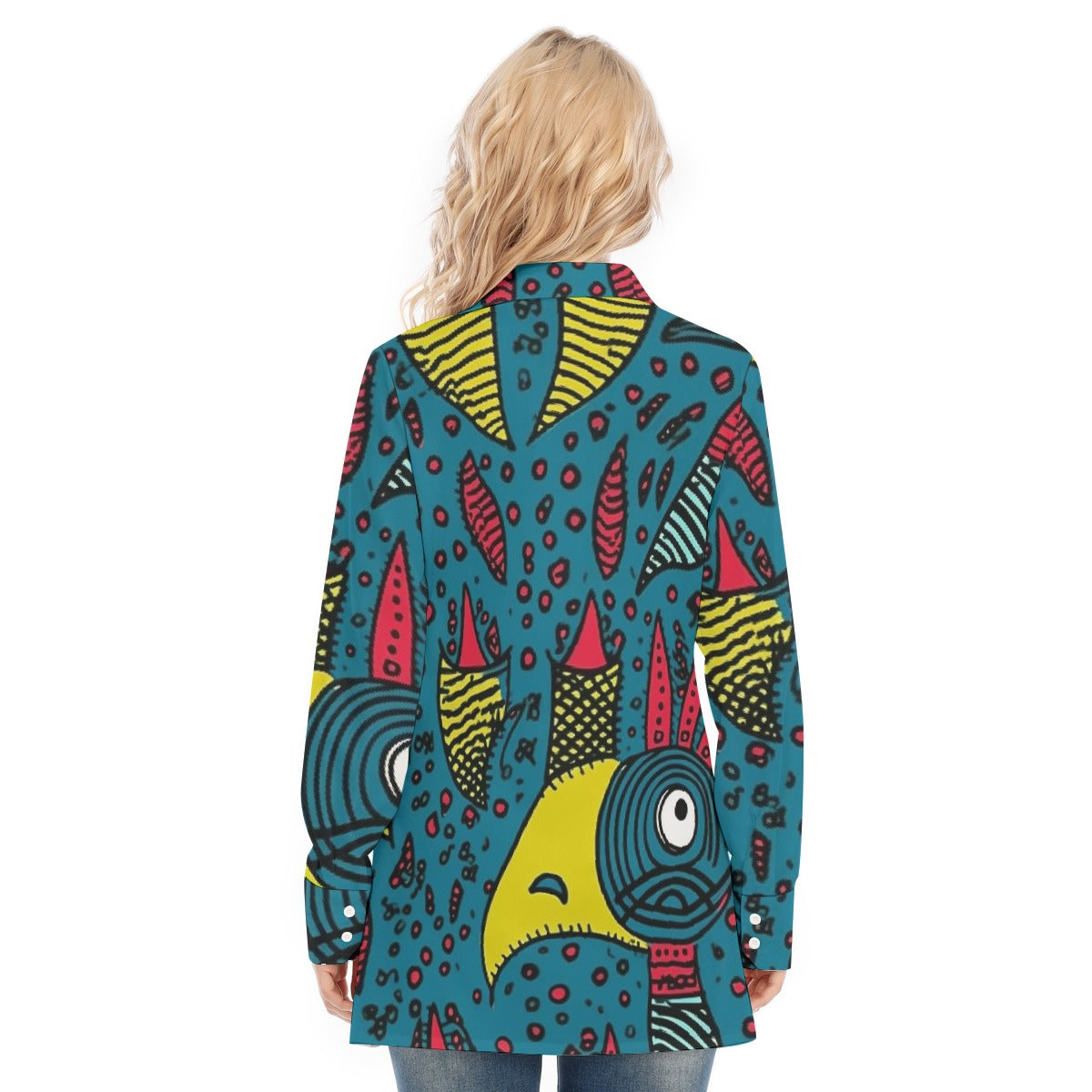 All-Over Print Women's Long Shirt