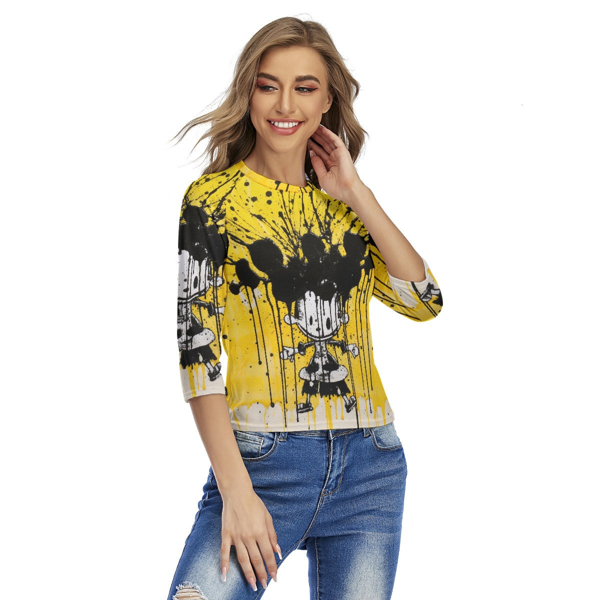 All-Over Print Women's Raglan Sleeves T-shirts