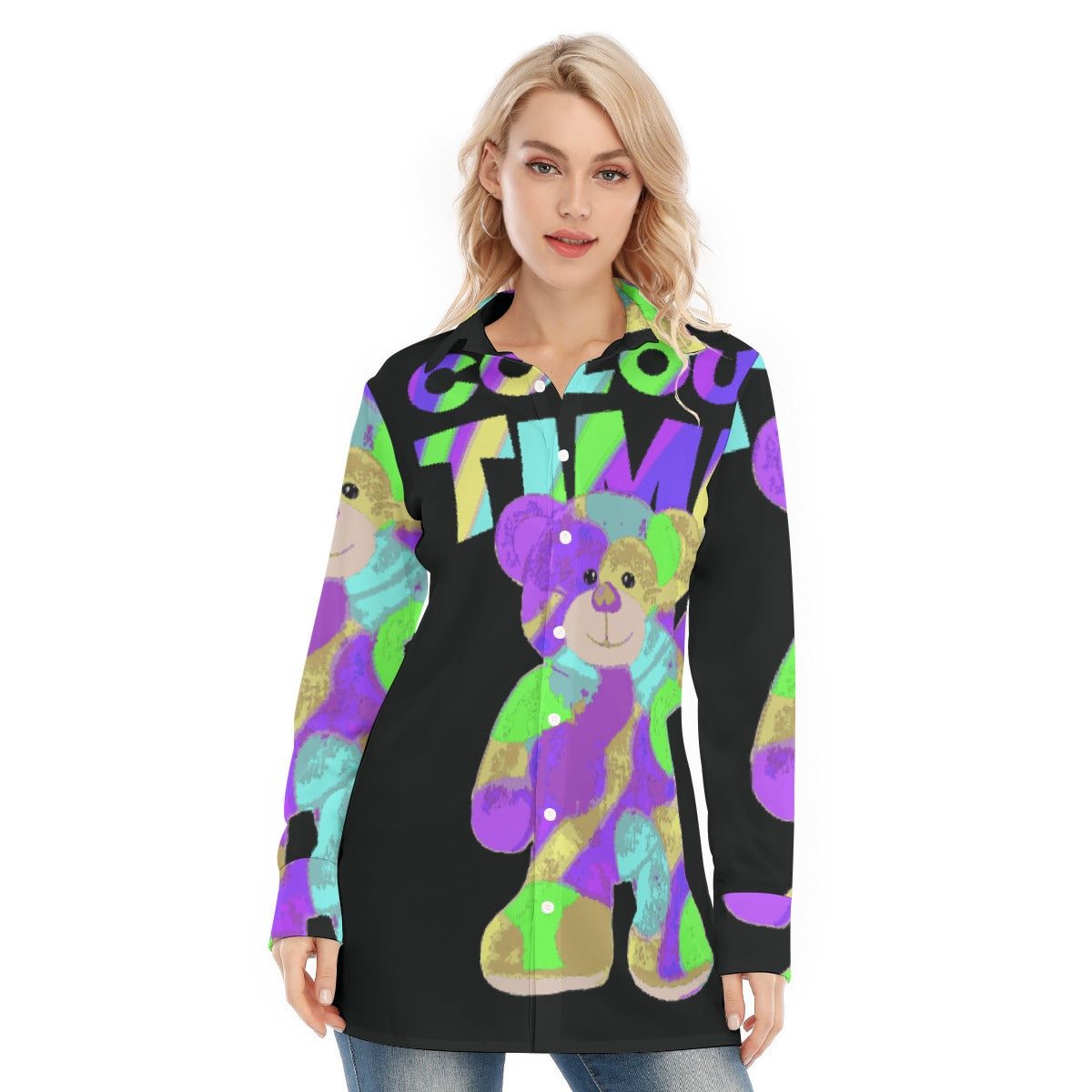 All-Over Print Women's Long Shirt