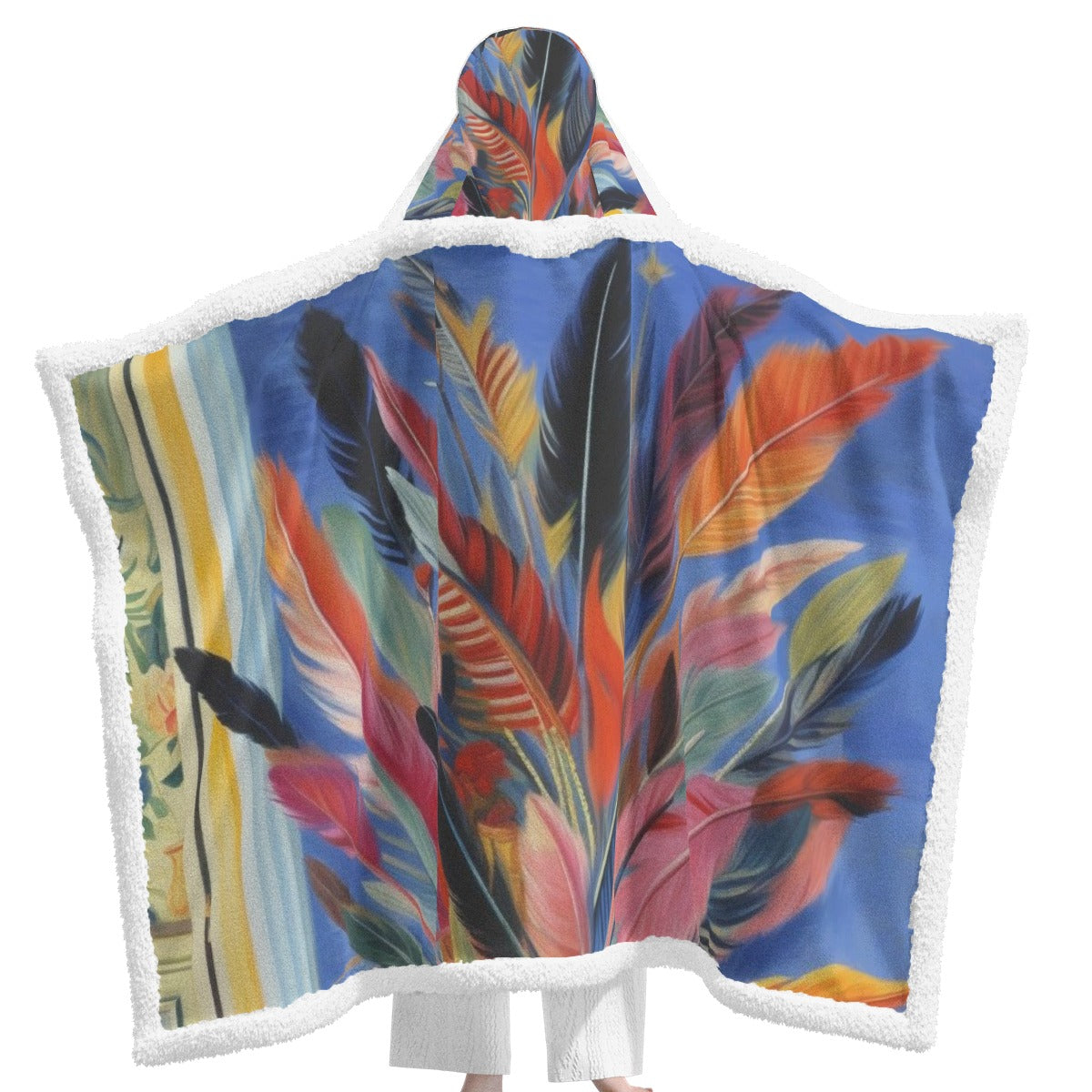 All-Over Print Unisex Wearable Hooded Blanket