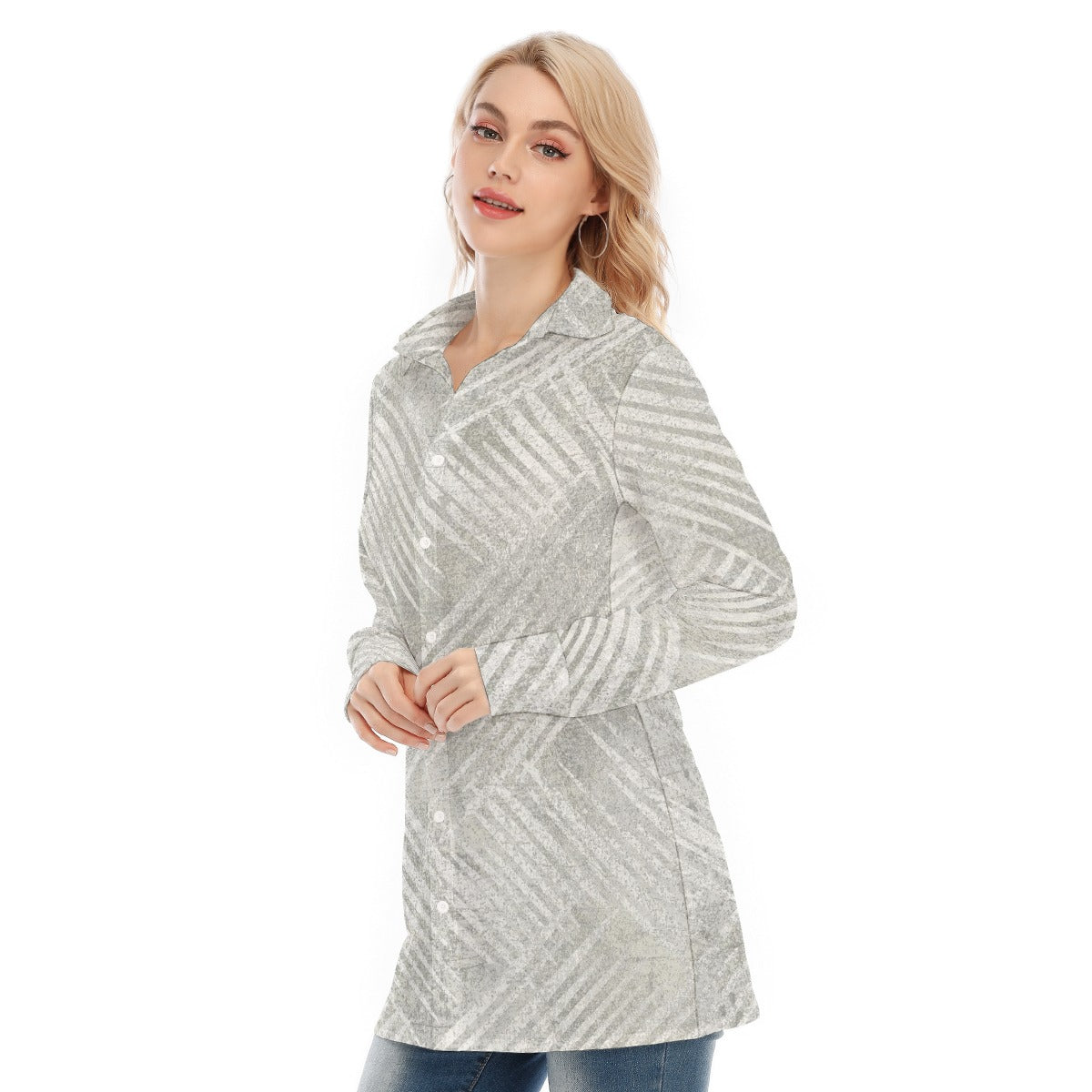 All-Over Print Women's Long Shirt