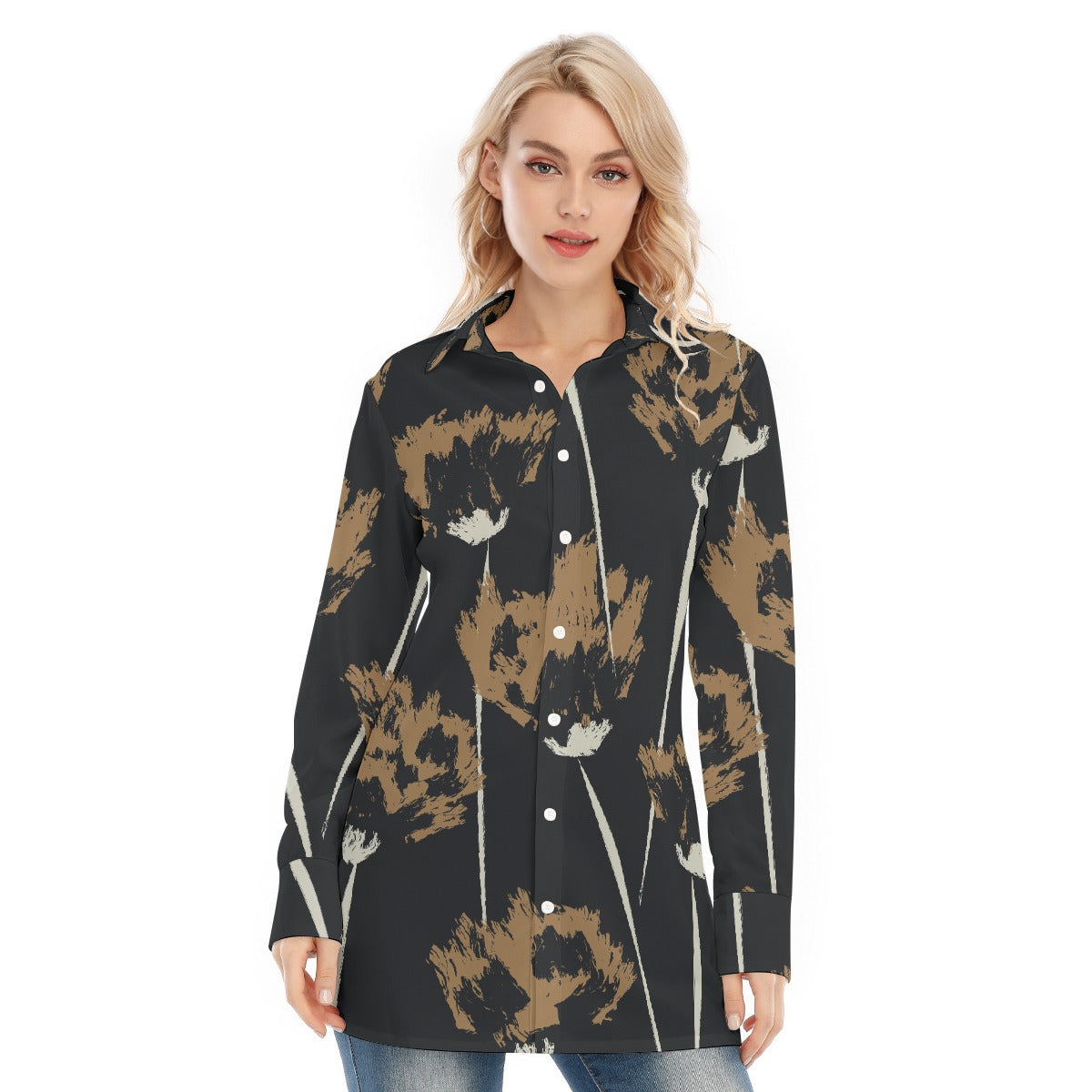 All-Over Print Women's Long Shirt