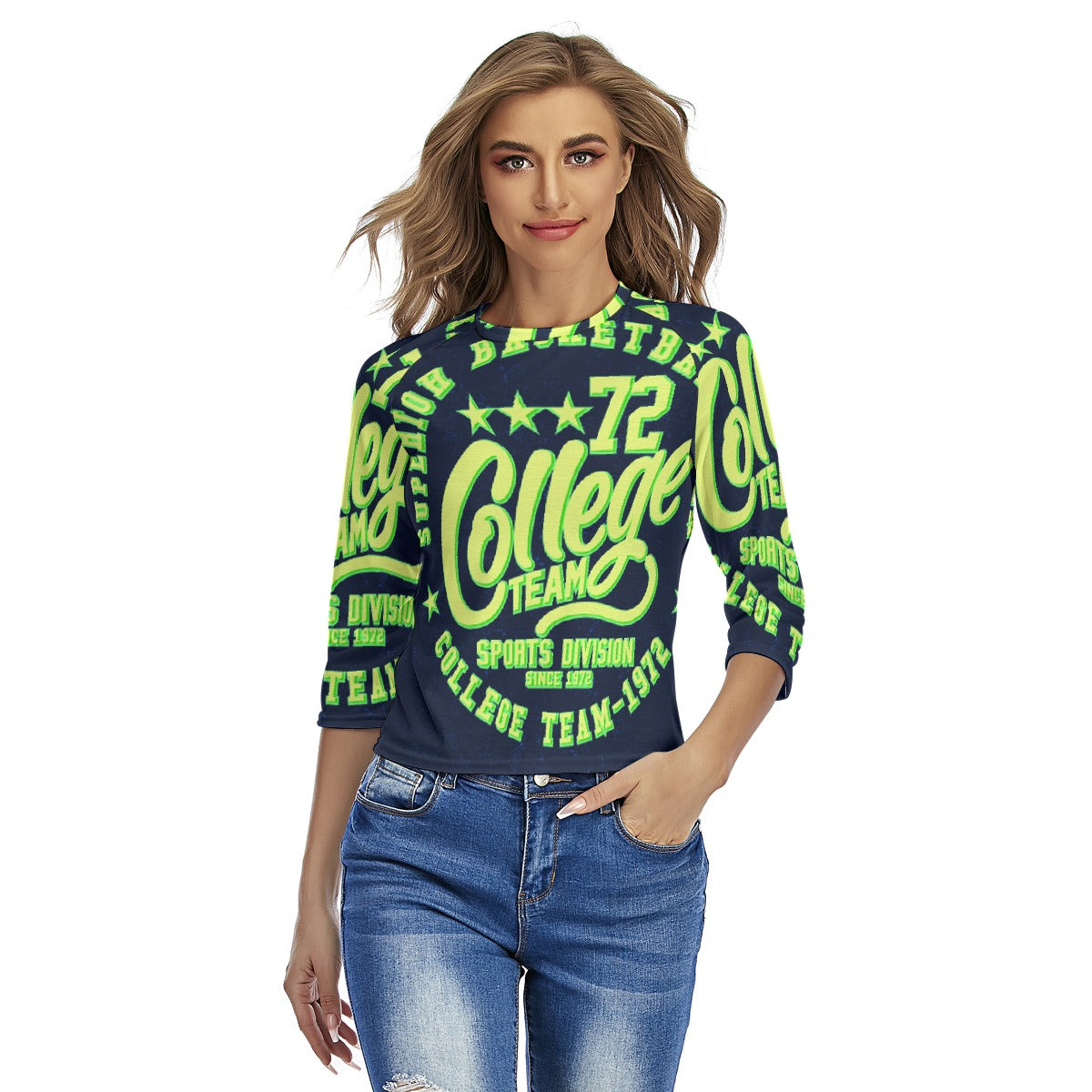 All-Over Print Women's Raglan Sleeves T-shirts