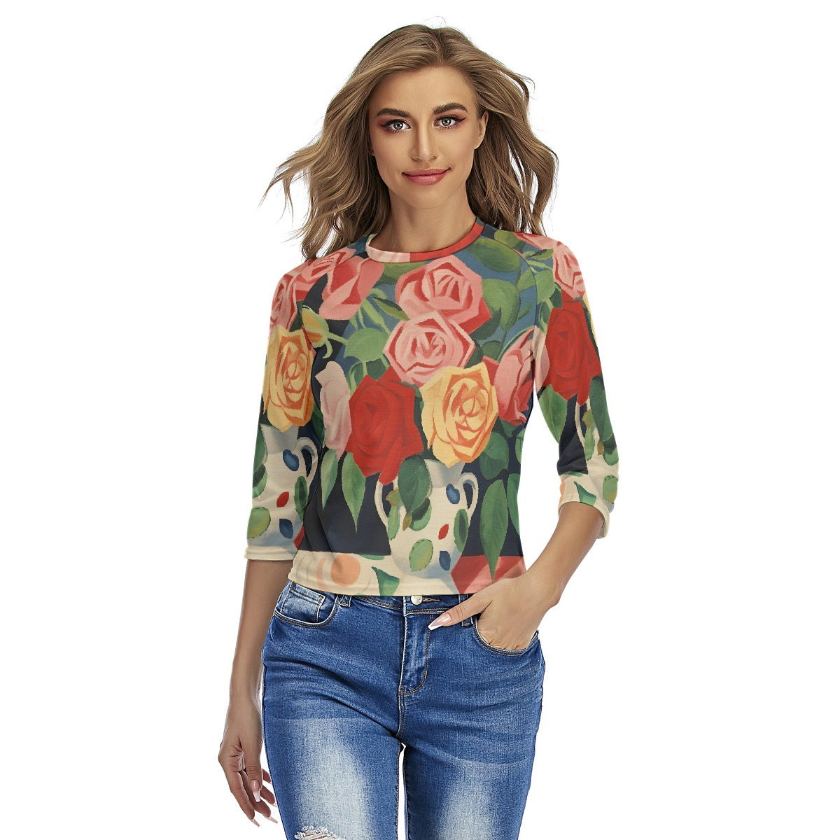 All-Over Print Women's Raglan Sleeves T-shirts