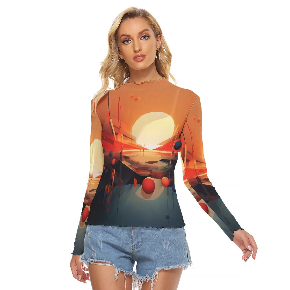 All-Over Print Women's Mesh T-shirt