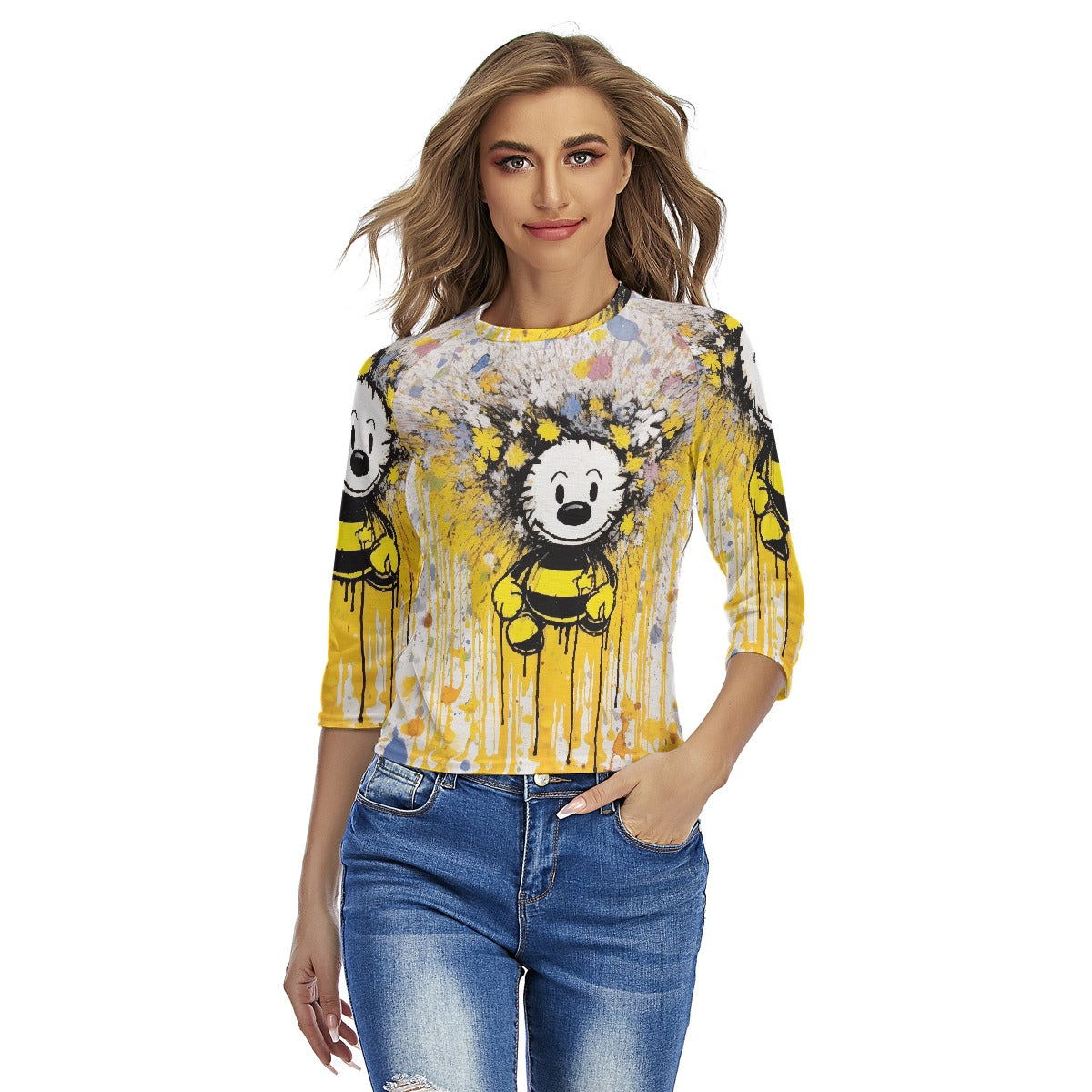 All-Over Print Women's Raglan Sleeves T-shirts