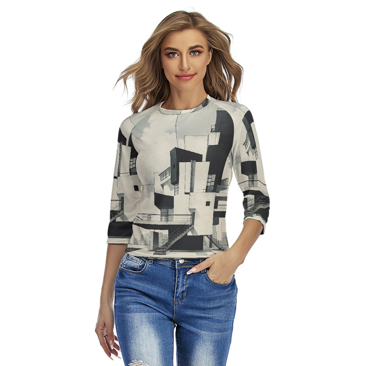 All-Over Print Women's Raglan Sleeves T-shirts