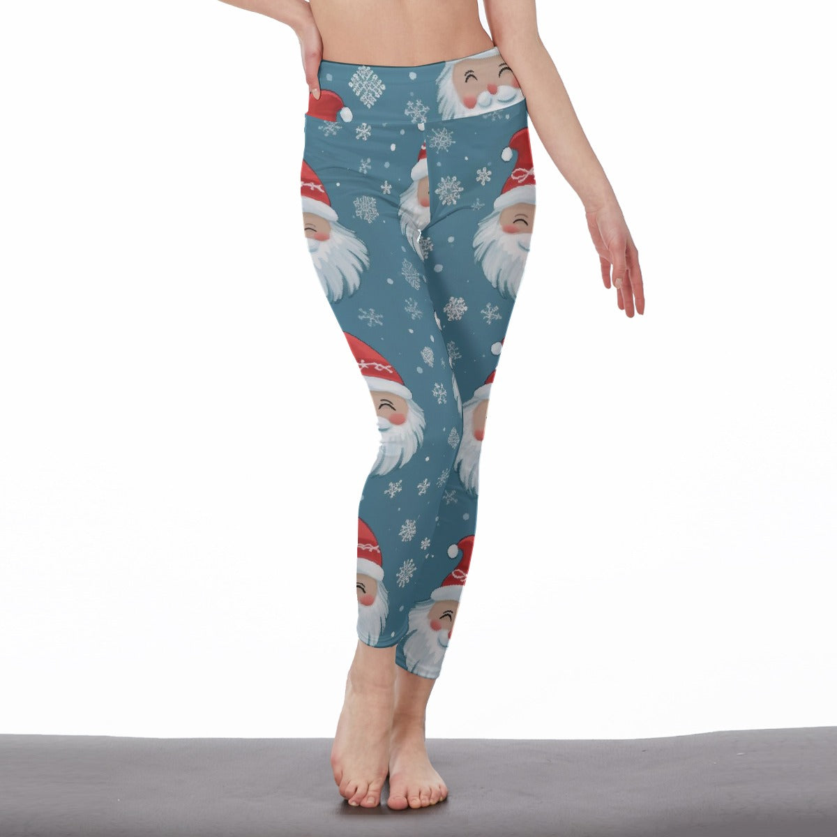 All-Over Print Women's High Waist Leggings | Side Stitch Closure