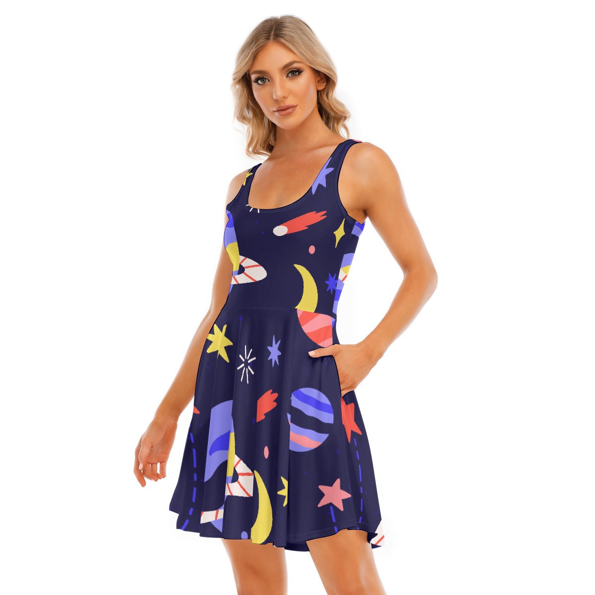 All-Over Print Women's Tank Vest Dress