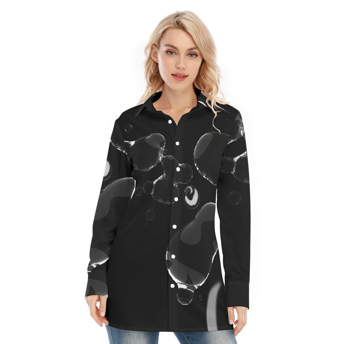 All-Over Print Women's Long Shirt